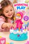 Girl Masha Electric Cake Toy for Kids Ages 3+ – Battery-Operated Music & Lights Cake Toy with Pink Girl Figure, Colorful Light Effects & Interactive Play Design - 3