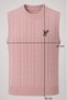 Women's Powder Pink Stylish Embroidery Detailed Hair Braided Sweater (Size S/M) - 2