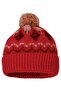 Women's Patterned Pompom Knitted Winter Beanie - 6