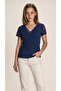 Women's Short Sleeve V-Neck Blouse, Pack of Lace Viscose - 4