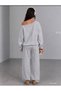 East Side Printed Women's Boat Neck Sweatshirt/Top Sweat Suit - 2