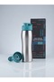 304 Stainless Steel 750 ml Sports Bottle with Straw and Metallic Body - 3