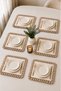 6-Piece Ruffled American Service Plate Set – Cream Color Stylish and Decorative Table Presentation Set - 2