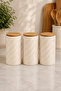 3-Piece Ceramic Storage Container & Salt Sugar Tea & Kitchen Organizer