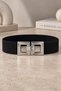 Women's 6 cm Thick Elastic Flexible Metal Buckle Waist Belt Mfr5019 - 7