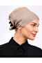 Seamless Combed Cotton Bonnet Women's Hijab Tieable Mink - 3