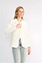 White Single Button Jacket - 3