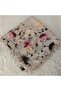 Handmade Patterned Yarn Embroidery with Ring Beads on the Edge, Yemeni, Scarf, with Embroidery on 4 Sides - 5