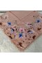 Handmade Patterned Yarn Embroidery with Ring Beads on the Edge, Yemeni, Scarf, with Embroidery on 4 Sides
