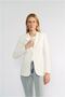 White Single Button Jacket
