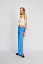 Women's Elastic Waist Lace-Up Pocketed Wide-Leg Trousers - 2