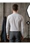 Men's Slim Fit Long Sleeve 100% Cotton Striped Shirt with Stand Collar - 3