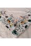 Handmade Patterned Yarn Embroidery with Ring Beads on the Edge, Yemeni, Scarf, with Embroidery on 4 Sides - 2