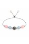Scorpio Healing Bracelet, Scorpio Crystal Bracelet, Pink Quartz, Aquamarine, Labradorite, Adjustable Cord, Scorpio Zodiac Stone Bracelet - 2