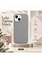 iPhone 14 Compatible Velvet Inside Stain-Resistant Matte Soft Silicone Launch Case
