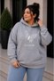 Women's Plus Size Oversize Hooded Sweatshirt – Butterfly Print Youth Trend Casual Hoodie with Kangaroo Pocket L XL 2XL 3XL 4XL 5XL 6XL 7XL