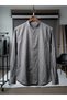 Men's Slim Fit Long Sleeve Oxford Fabric Snap Button 100% Cotton Court Collar Shirt - 5