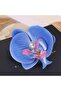 Large Size Blue Orchid Figured Pearl Summer Women's Hair Clip - 3