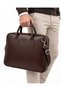 Faux Leather Briefcase with Adjustable Cross Strap