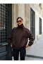 Suede Oversize Cross-Closure Biker Jacket - 7