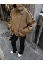 Suede Oversize Cross-Closure Biker Jacket