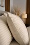 100% Cotton Satin Striped Pillowcase with Cover 2-Piece Luxury Hotel Quality |   50X70 Beige - 5
