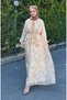 Floral Ruffle Detailed Long Dress