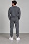 Men's 2 Thread Combed Cotton Fabric Crew Neck Ribbed Tracksuit Set Dawrazz-3029 - 4