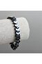 Arrow Model Dark Metallic Gray Hematite Natural Stone Flexible Bracelet - 2