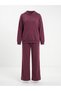 Women's Oysho Fabric (Modal) Oversize Hooded Comfortable Fit Top and Bottom Two-Piece Tracksuit Set - 4