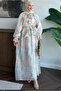 Floral Ruffle Detailed Long Dress - 2