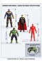 Endgame Toy Set of 4 Action Figures – Thanos with Infinity Gauntlet, Thor with Stormbreaker & Cape, Hulk & Iron Man with Shield | 6-Inch Movable Superhero Model Dolls & Cake Toppers - 4