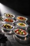 Sydney - Set of 6 Glass Kayak Plates for Appetizers and Breakfast Serving Plates 15 cm - 2