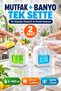 Set of 2 400 ml Countertop Liquid Soap Dispensers with Transparent Reservoir Bathroom Kitchen Dishwashing Detergent Dispenser Set Byz - 2