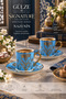 Signature Collection / Heritage Series / Nazeni̇n Model 2-Person Coffee Cup Set (Fine Bone Porcelain) - 4