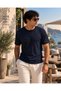 Men's Crew Neck Short Sleeve Slim Summer Knitwear T-Shirt Comfortable Fit - 2