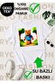 Super Bear Game Character Pattern Printed 100% Organic Cotton White Tshirt T-Shirt