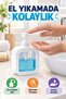 Set of 2 400 ml Countertop Liquid Soap Dispensers with Transparent Reservoir Bathroom Kitchen Dishwashing Detergent Dispenser Set Byz - 5
