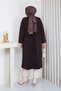 Women's Soft Textured Bearded Loose Knitwear Cardigan - 4