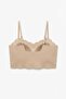 Light Mink Women's Premium Laser Cut Seamless Lightweight Supportive Wire-Free Non-Marking Bralette Bra - 6
