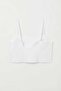 White Women's Premium Laser Cut Seamless Lightweight Supportive Wire-Free Non-Marking Bralette Bra - 6