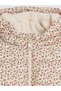 Lcw Baby Ecru Floral Patterned Baby Girl Inflatable Coat with Hood and Fleece Lining - 3