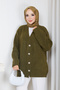 Women's Square Patterned Knit Cardigan