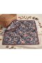 Couture Chocolate Brown Abstract Swirl Patterned Twill Silk Textured - Multi-Purpose Square Bandana Scarf 50X50 cm - 2