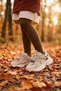 Orthopedic Velcro Lacing Figure-Designed Girls' Sports Shoes