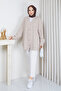 Women's Square Patterned Knit Cardigan - 7