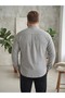 Men's Plus Size Oversized Slim Fit Long Sleeve Linen Notched Collar Shirt - 3