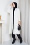 Women's Soft Textured Bearded Loose Knitwear Cardigan - 2