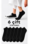 100% Cotton Unisex Short Booties Plain Socks Soft and Flexible Premium Quality Set of 6 Socks
