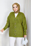 Women's Block Patterned Soft Textured Knitwear Cardigan - 4